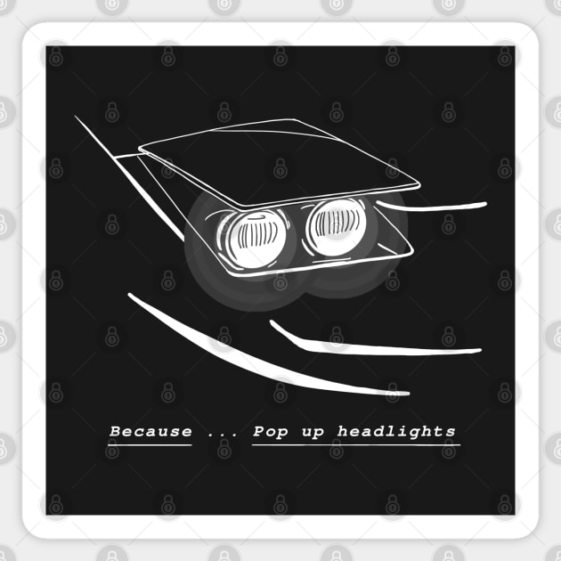 Pop Up Headlights Sticker by Aurealis